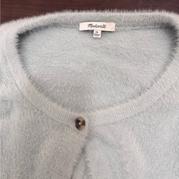 Madewell Soft Light Blue XL Button Down Cardigan - Picture 4 of 5